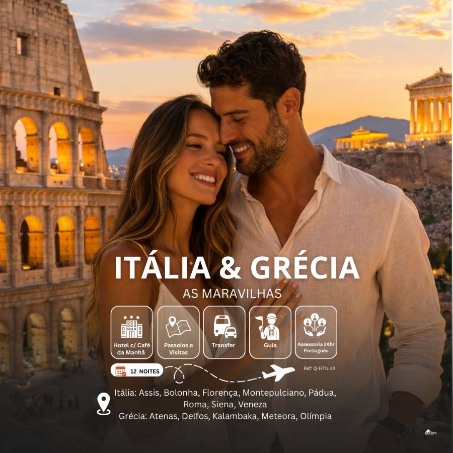 ITÁLIA & GRÉCIA – AS MARAVILHAS   (Q-HTN-14)